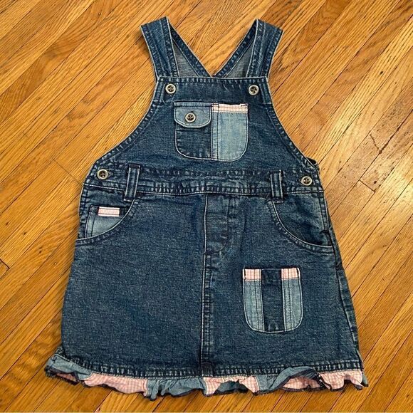 Vintage Lee jean/denim overall dress - Picture 1 of 6